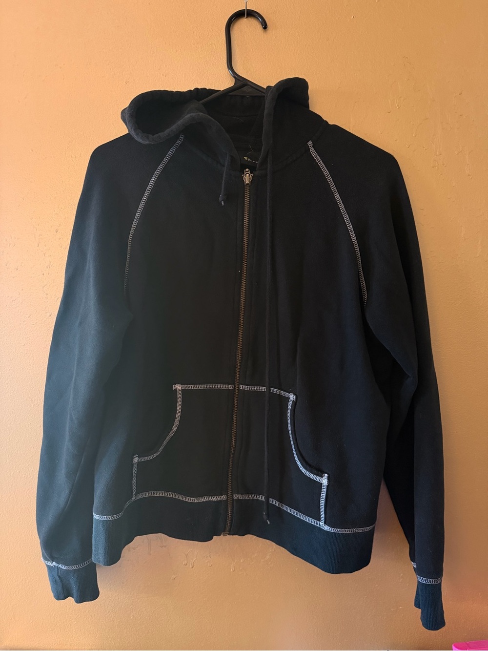 Tek Gear | Black Hoodie with Olive Logo Accent